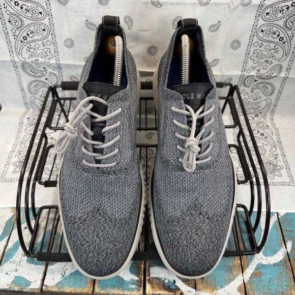 Cole Haan Mens 2 Zerogrand C27565 Gray Lace Up Oxford Shoes Size 10.5M EUC main image 9
